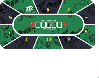 Immagine prodotto di INF Tappetino da Tavolo da Poker Verde chiaro
