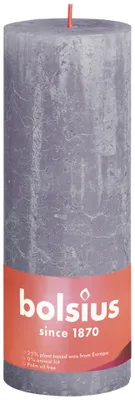 Obrázok produktu pre Bloková sviečka Rustic Shine 190/68 Frosted Lavender