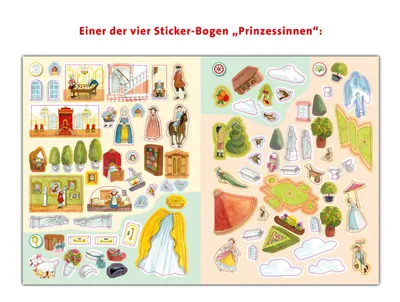 Obrázok produktu pre Wieso? Weshalb? Warum? Stickerheft:  Prinzessinnen