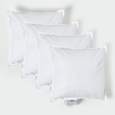 Produktbild von HOMESCAPES 4er-Set Füllkissen 30 x 30 cm – Kissenfüllung Entenfedern