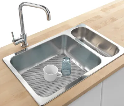 Produktbild von metaltex Spülbeckenmatte PVC 250 x 350 mm grau