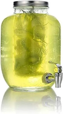 Produktbild von Famanu Getränkespender 4 Liter - Glas mit Auslaufhahn