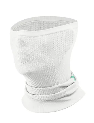 Image de ROCKBROS TVI Foulard tubulaire vélo femme coupe-vent Demi-capuche tempête chaude et respirante pour le vélo, le ski et le plein air Blanc