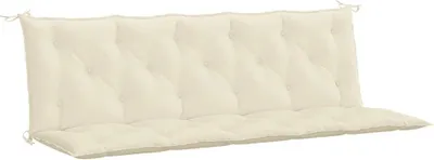 Produktbild von vidaXL Gartenbank-Auflage Cremeweiß 180x(50+50)x7 cm Oxford-Gewebe