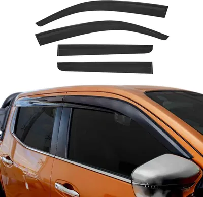 Immagine prodotto di 4x paravento parapioggia per Nissan Navara D40 2005-2016 acrilico scuro