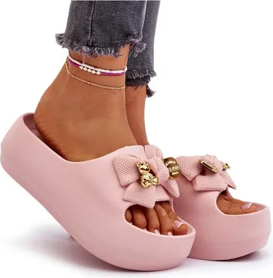 Produktbild von Damen Schaumstoff Flip-Flops mit Schleife Rosa Salessa 40/41