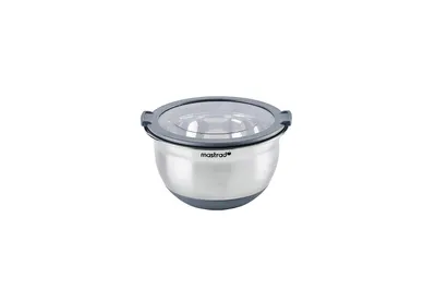 Zdjęcie produktu dla Miska ze pokrywką, stal nierdzewna, miska do sałatek i mieszania, MASTRAD Steel, 1,5 l