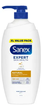 Image de Gel douche Sanex - 750 ml - Expert - Peaux sèches naturelles avec pompe