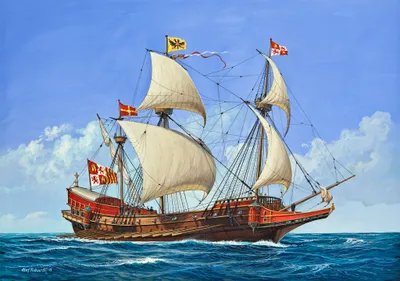 Obrázok produktu pre Revell Spanish Galleon, Model plachetnice, Montna sada, 1:450, Spanish Galleon, Plast, Zaiatonk