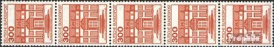 Produktbild von Briefmarken BRD (BR.Deutschland) 1982 Mi 1143A I R Fünferstreifen postfrisch Burgen und Schlösser