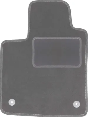 Obrázok produktu pre Rohožka pre vodiča z velúru v grafitovej farbe, vhodná pre Renault Twingo II (2007-2014, hatchback) – s upevnením – presne na mieru