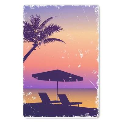 Produktbild von MuchoWow® Mauspad Mousepad Strandkorb - Sonnenschirm - Luft - Sommer 40x60 cm - Mousepads - Maus Mat - Pad - Mausunterlage - Schreibtisch Accesoire