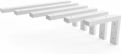 Produktbild von HEVVA - Waschtischhalterung MAIN - 25 cm Tiefe, Weiß, 1 Stück