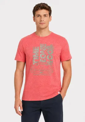 Produktbild von Timezone Kurzarm T-Shirt Rundhalsausschnitt Frontprint Größe: 3XL
