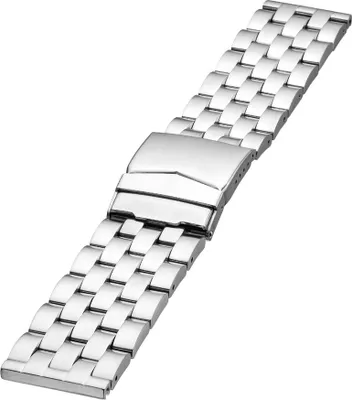 Produktbild von Minott Uhrenarmband | Edelstahl massiv | mattiert | Faltschließe 24631, Stegbreite:24mm