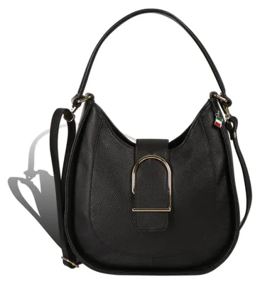 Produktbild von Florence Damen Schultertasche Tasche schwarz Leder Größe 30x9x28 D2OTF188S1