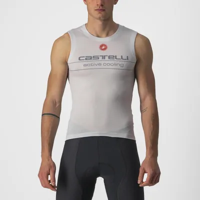 Produktbild von Castelli Active Cooling Sleeveless Funktionsunterwäsche-Muskelshirt Silver Gray XL