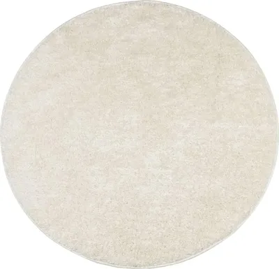 Imagen del producto de vidaXL Alfombra ISTAN, pelo alto, brillante, color crema, diámetro 160 cm