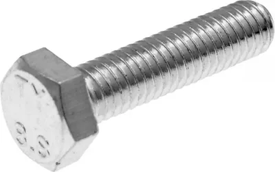 Immagine prodotto di Viti a testa esagonale DIN933 M6x25 completamente filettate zincate (25 pezzi)