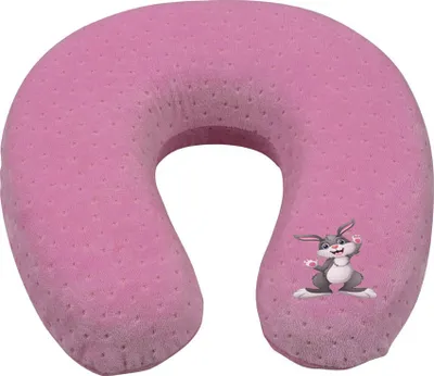 Produktbild von Nackenkissen/ Nackenhörnchen pink mit Memory Schaum von PETEX