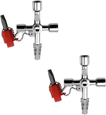 Imagen del producto de Juego de llaves para radiadores, 2 unidades, universal para la purga de radiadores y válvulas, material duradero