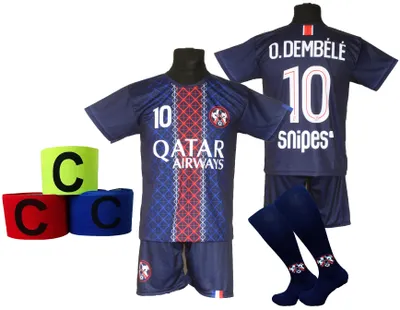 Obrázok produktu pre Detský futbalový set DEMBELE + ponožky + čelenka - veľkosť 122
