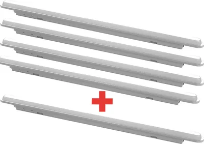 Produktbild von LED-Leuchte Volga, IP65, 2400 lm, weiß, 4 Stück + 1 Stück gratis