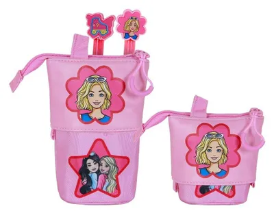 Productafbeelding van Barbie pop-up etui met 2 uitwisbare gelpennen