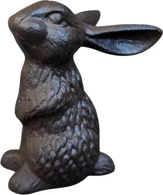 Immagine prodotto di Statuetta da giardino con aspetto di lepre in ghisa