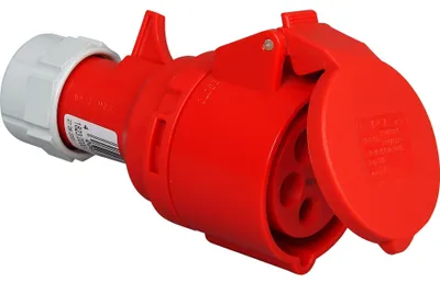 Produktbild von CEE-Kupplung mit Klappdeckel IP44 5-polig 32A