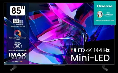 Produktbild von Hisense 85U7KQ sw LED TV Mini LED UHD Multituner BT Smart Dolby Vision HDR10+