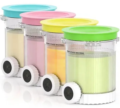 Produktbild von Eisbehälter, 480 ml - Wiederverwendbar - BPA-frei - Gefriergeeignet - Luftdicht - Perfekt für Desserts - Behälter zur Lebensmittelaufbewahrung