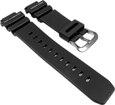 Produktbild von Casio Ersatzband Uhrenarmband 20mm | Resin Band Schwarz G-9100 AW-571