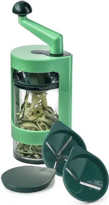 Produktbild von Genius Super Julietti 6tlg Spiralschneider - Gemüseschneider für dekorative Spiralen und feine Juliettis - Zoodle Maker für frische Salate, Low Carb-Pasta, Pfannengerichte und Rohkostspeisen