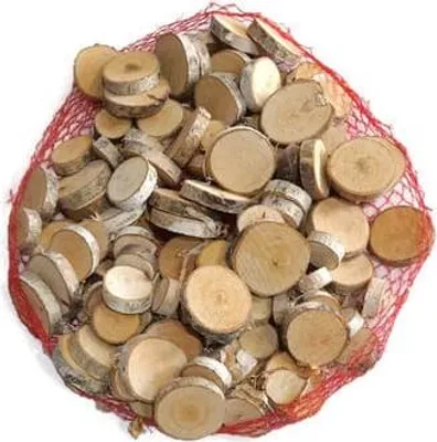 Produktbild von Holzplättchen Birke Scheiben Set 0,5 kg 2-5 cm