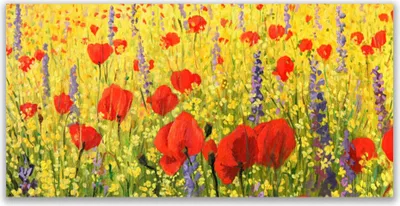Produktbild von Glasbilder 140x70 Wandbild Druck auf Glas Blumen Pflanzen