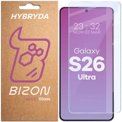 Produktbild von Flexibles Hybridglas für Galaxy S26 Ultra, Bizon Glass Mule