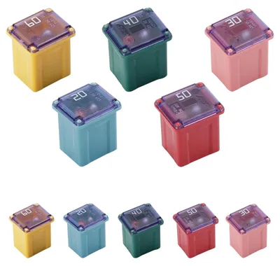 Sicherungsset 12-24 V, niedriges Profil, 20-60 A, 10 Stück