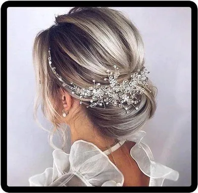 Produktbild von Haarschmuck: Elegante Haarschmuckstücke für Damen und Mädchen, mit goldenen Akzenten, geeignet für Braut und Hochzeit