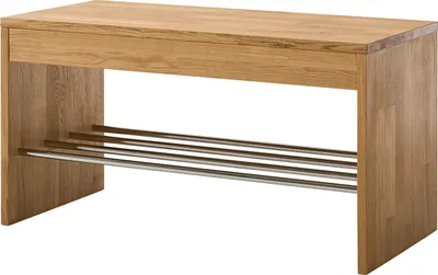 Produktbild von home24 Garderobenbank - Eiche Massiv