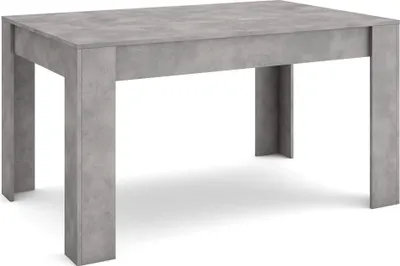 Image de EXO Table à manger, 140x90x76 cm, Pour 6 personnes, Meubles de Salon, Ciment