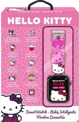 Produktbild von Smartwatch Hello Kitty, Touchscreen, Schrittzähler, Sprachaufzeichner, HK50264