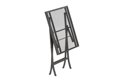 Zdjęcie produktu dla Stół rozkładany Merxx Samos - Kolor: grafitowy - Wymiary: 60 cm x 60 cm x 71 cm; 21616-217