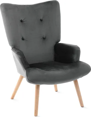 Produktbild von Křeslo obývací pokoj křeslo relaxační křeslo polohovací křeslo TV křeslo MOSS křeslo šedé 70x95cm HOMLA