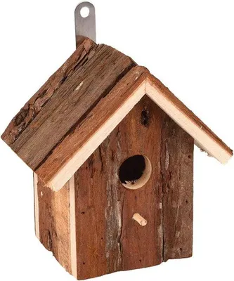 Produktbild von Famanu Vogelhaus aus Holz - 15 x 11 x 16 cm