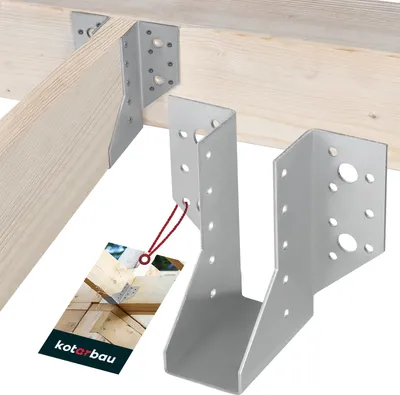 Obrázek produktu pro KOTARBAU® Botička na nosník 40 x 110 mm Spojka na nosník z pozinkované oceli Botička na nosník Spojka na nosník s velkou nosností Spojka na dřevěný nosník Dřevěné nosníky
