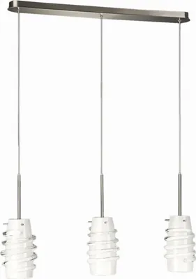Produktbild von Massive Pendelleuchte 375411710, Flexible Halterung, Chrom, Weiß, Metall, Synthetik, Glas, Schlafzimmer, Wohnzimmer