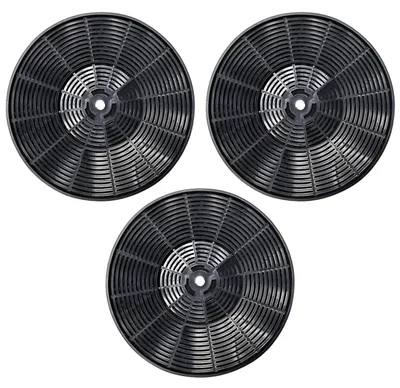 3er-Pack Aktivkohlefilter für Dunstabzugshauben, 17,5x17,5 cm