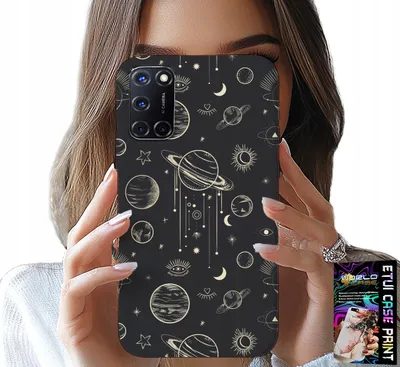 Zdjęcie produktu dla Etui Do Oppo A52 - Kosmos Planety Gwiazdy Księżyc + Szkło