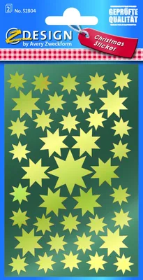 Immagine prodotto di AVERY Zweckform 52804 ZDesign Adesivo natalizio "Stelle" oro